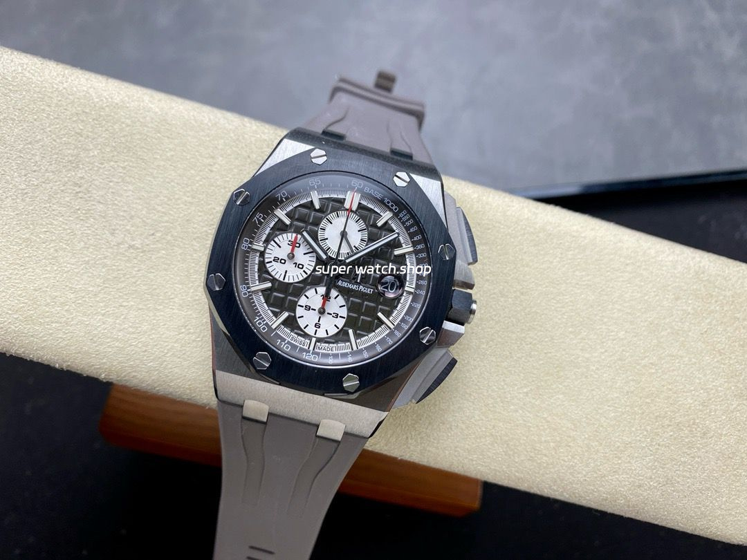 APF Factory Audemars Piguet Royal Oak Offshore Chronograph 26405CE.OO.A002CA.01 44mm Titanium Rubber Strap Grey Dial - Image 4