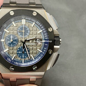 APF Factory Audemars Piguet Royal Oak Offshore Chronograph 26405CG.OO.A004CA.01 42mm Steel Rubber Strap Grey Dial