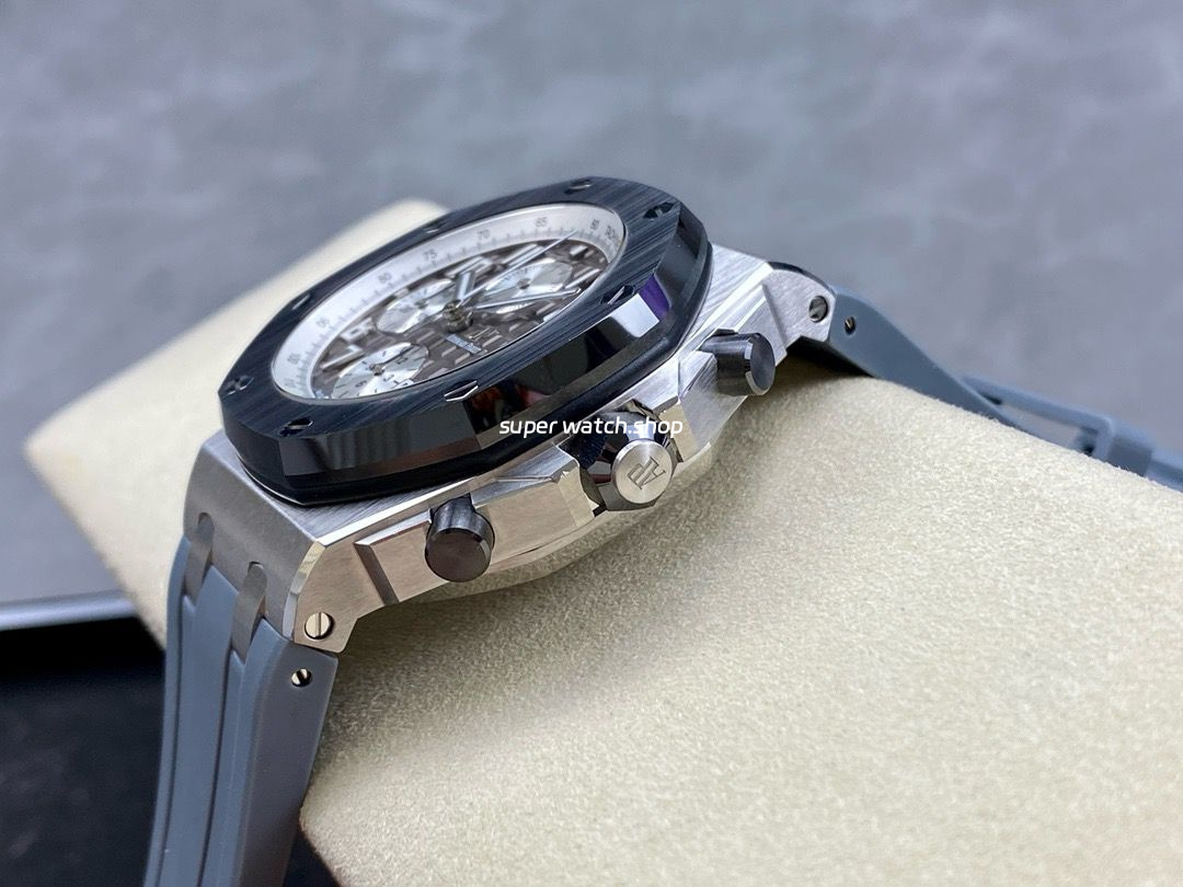 APF Factory Audemars Piguet Royal Oak Offshore Chronograph 26470IO.OO.A006CA.01 42mm Titanium Rubber Strap Grey Dial - Image 6