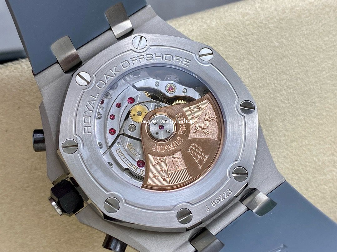 APF Factory Audemars Piguet Royal Oak Offshore Chronograph 26470IO.OO.A006CA.01 42mm Titanium Rubber Strap Grey Dial - Image 7