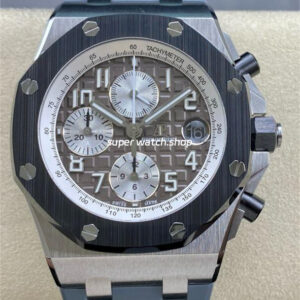 APF Factory Audemars Piguet Royal Oak Offshore Chronograph 26470IO.OO.A006CA.01 42mm Titanium Rubber Strap Grey Dial