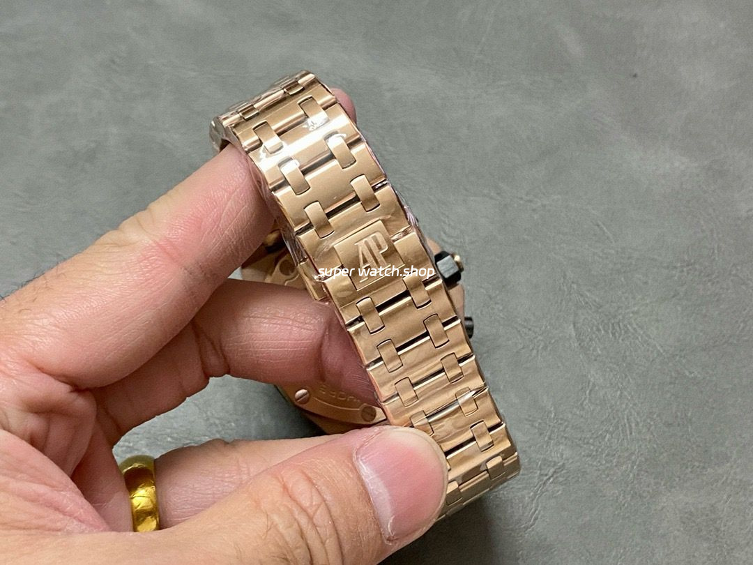 APF Factory Audemars Piguet Royal Oak Offshore Chronograph 26470OR.OO.1000OR.01 42mm Full Rose Gold Orange Dial - Image 8