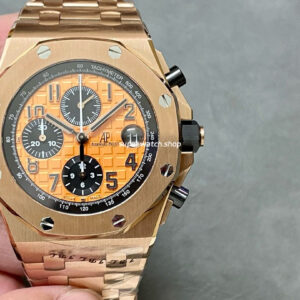 APF Factory Audemars Piguet Royal Oak Offshore Chronograph 26470OR.OO.1000OR.01 42mm Full Rose Gold Orange Dial