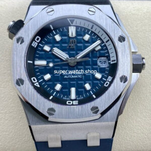 APF Factory Audemars Piguet Royal Oak Offshore Diver 15720ST.OO.A027CA.01 42mm Steel Rubber Strap Blue Dial