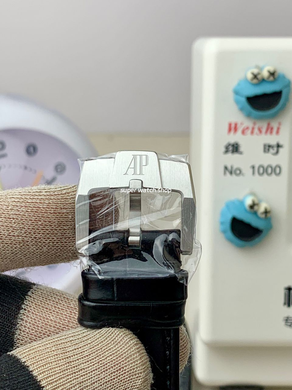 APS Factory Audemars Piguet Code 11.59 26393CR.OO.A002KB.01 41mm White Gold Canvas Strap Grey Dial - Image 6