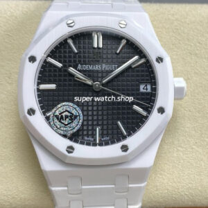 APS Factory Audemars Piguet Royal Oak 15500 Full White Ceramic Black Dial