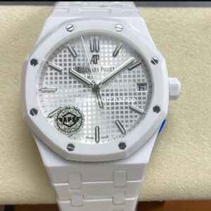 APS Factory Audemars Piguet Royal Oak 15500 Full White Ceramic Silver Dial