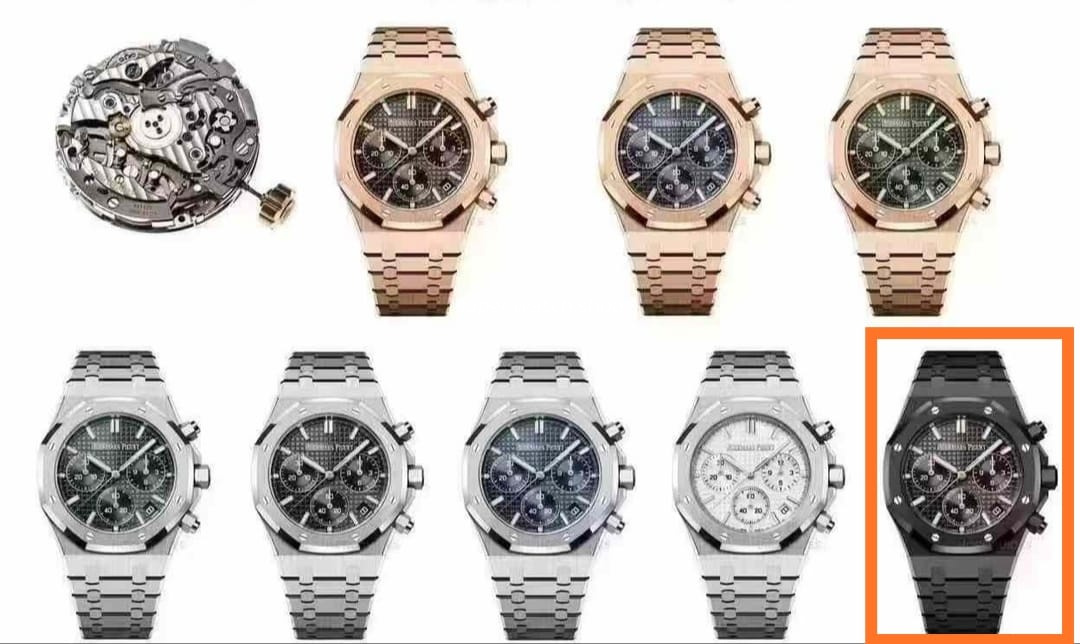 APS Factory Audemars Piguet Royal Oak Chronograph 26240CE.OO.1225CE.01 41mm Full Ceramic Black Dial - Image 11