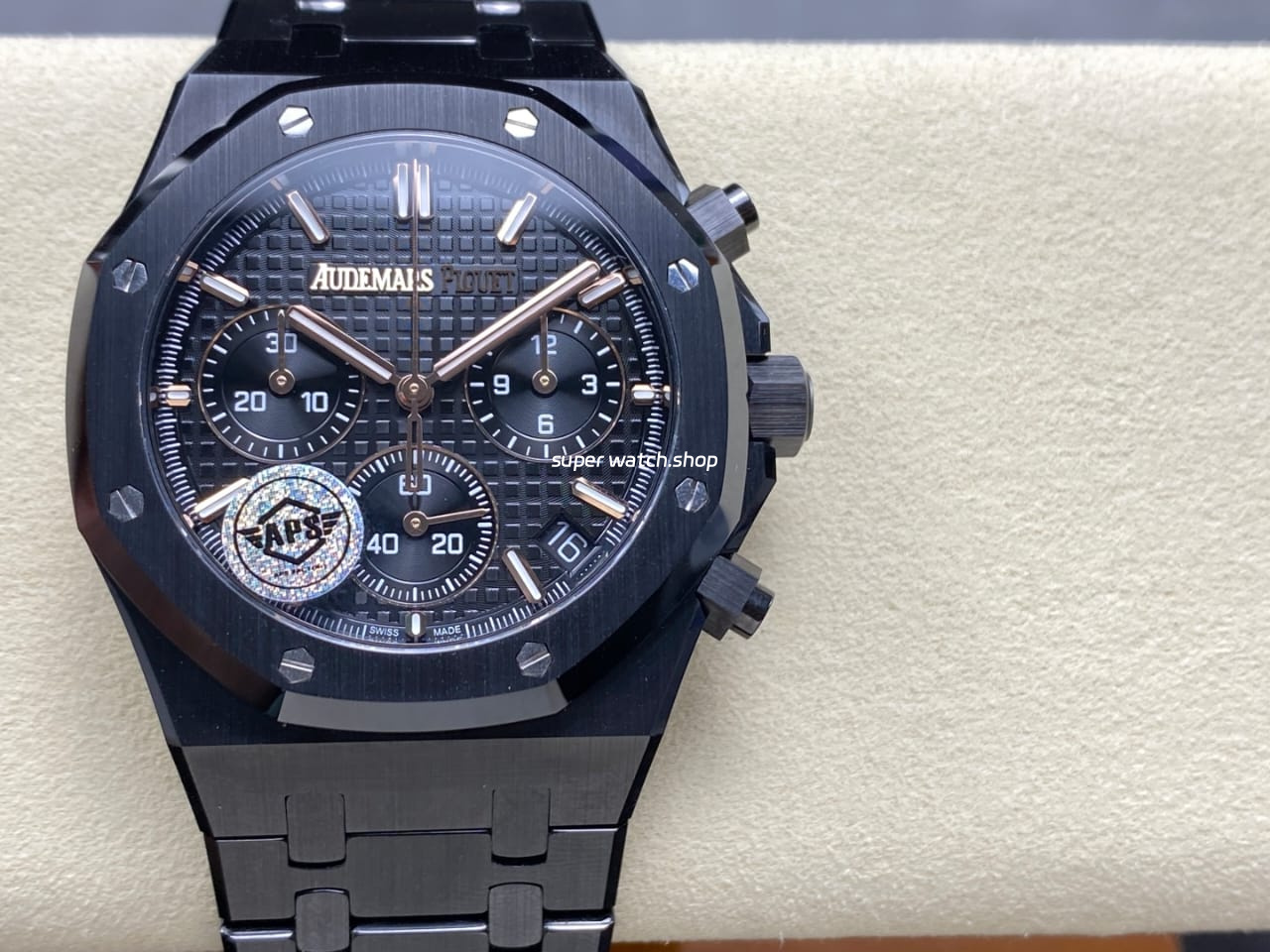 APS Factory Audemars Piguet Royal Oak Chronograph 26240CE.OO.1225CE.01 41mm Full Ceramic Black Dial