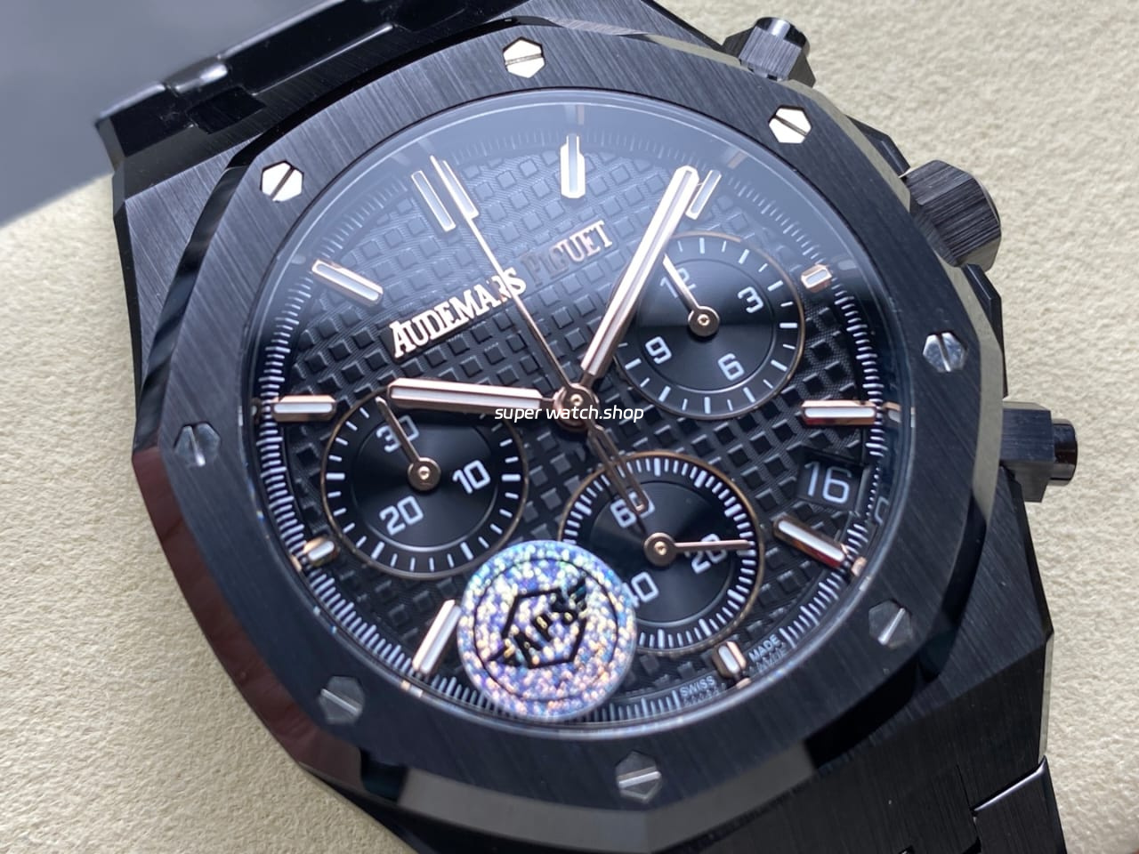 APS Factory Audemars Piguet Royal Oak Chronograph 26240CE.OO.1225CE.01 41mm Full Ceramic Black Dial - Image 2