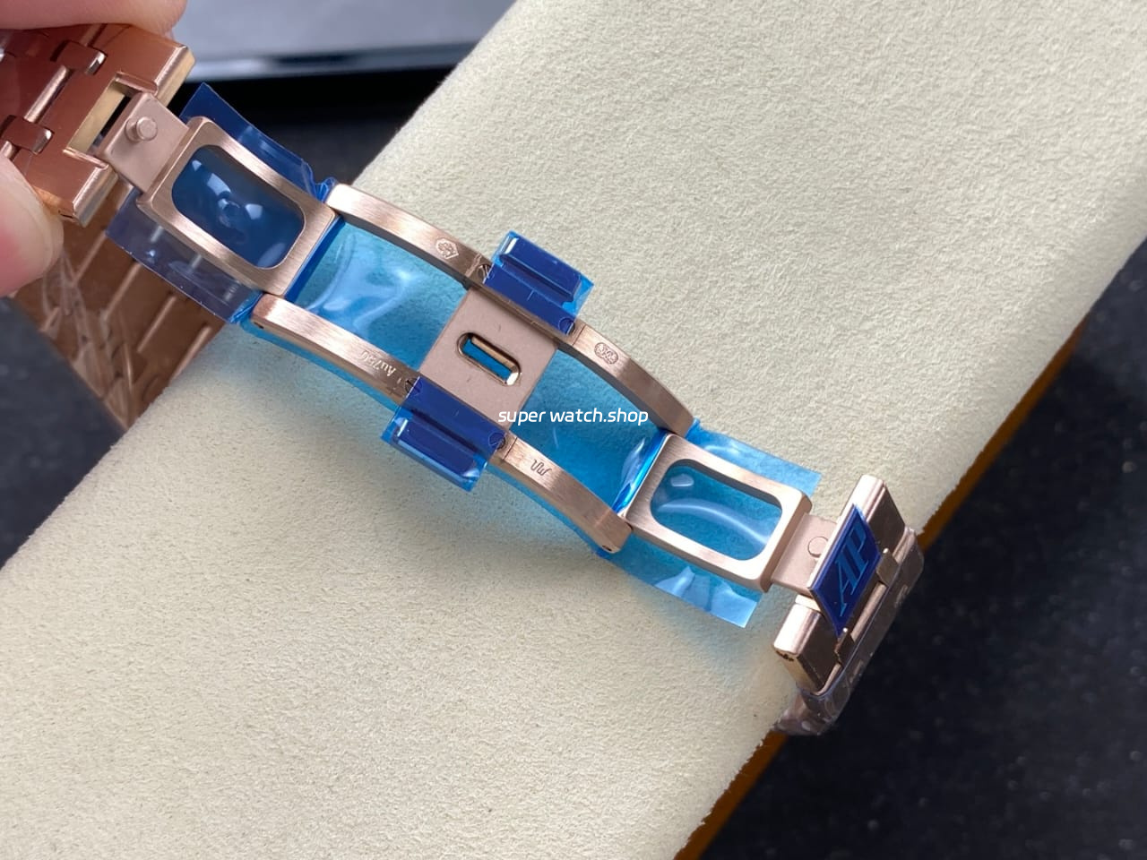 APS Factory Audemars Piguet Royal Oak Chronograph 26240OR.OO.D315CR.01 41mm Full Rose Gold Blue Dial - Image 10