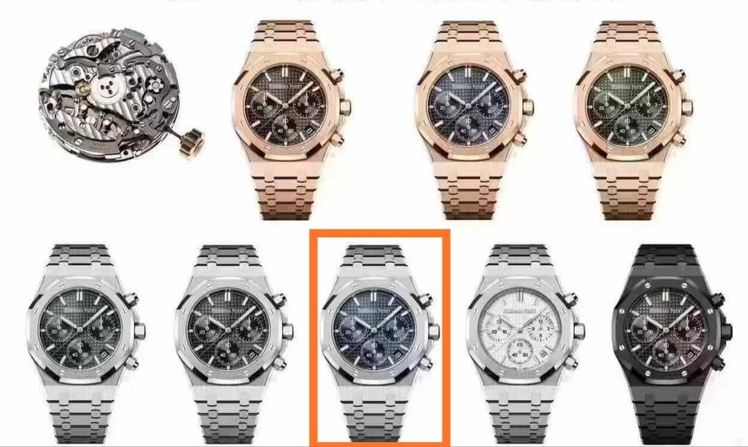 APS Factory Audemars Piguet Royal Oak Chronograph 26240ST.OO.1320ST.05 41mm Full Steel Blue Dial - Image 11