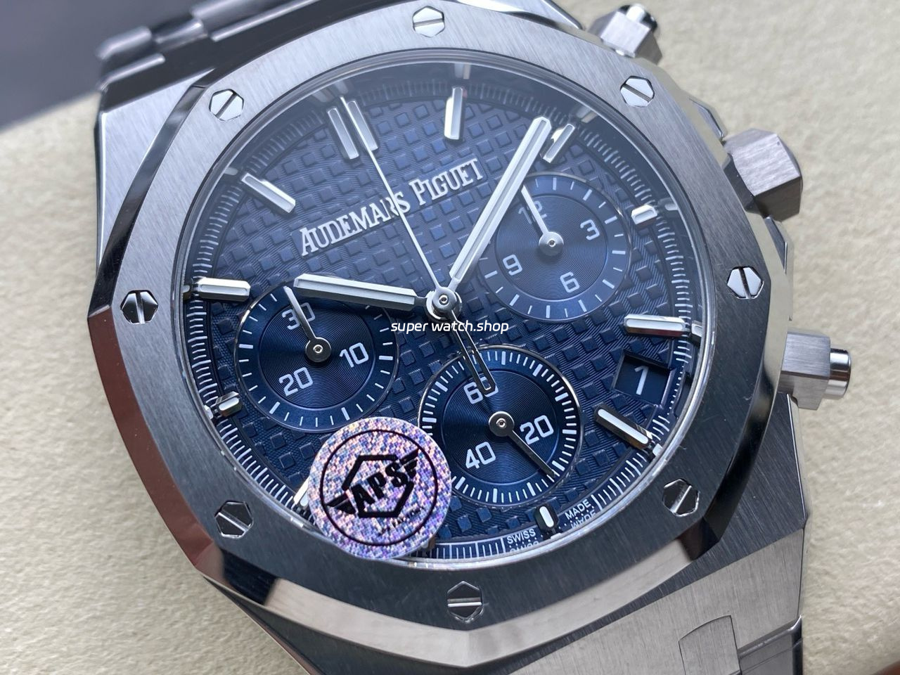 APS Factory Audemars Piguet Royal Oak Chronograph 26240ST.OO.1320ST.05 41mm Full Steel Blue Dial - Image 2