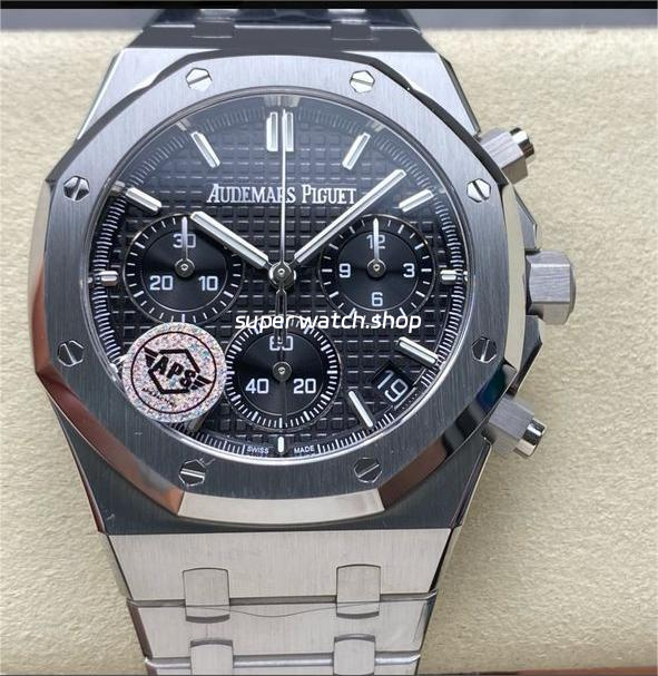 APS Factory Audemars Piguet Royal Oak Chronograph 26240ST.OO.1320ST.06 41mm Full Steel Black Dial