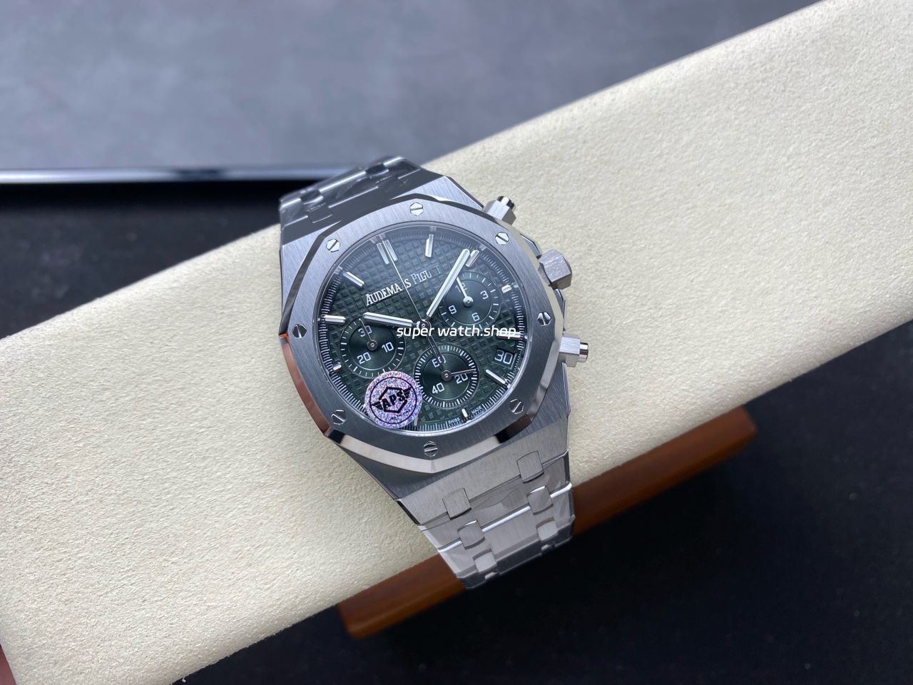 APS Factory Audemars Piguet Royal Oak Chronograph 26240ST.OO.1320ST.08 41mm Full Steel Green Dial - Image 4