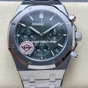 APS Factory Audemars Piguet Royal Oak Chronograph 26240ST.OO.1320ST.08 41mm Full Steel Green Dial