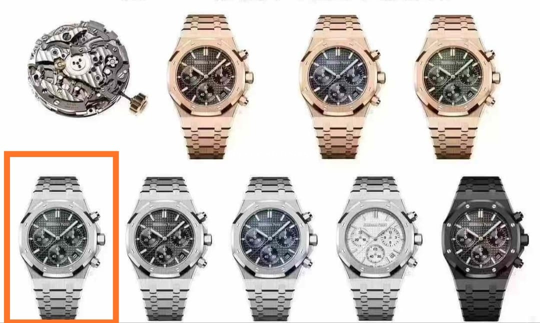 APS Factory Audemars Piguet Royal Oak Chronograph 26240ST.OO.1320ST.08 41mm Full Steel Green Dial - Image 11