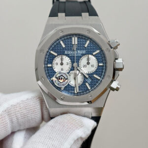 APS Factory Audemars Piguet Royal Oak Chronograph 26331ST.OO.1220ST.01 41mm Rubber Strap Blue Dial