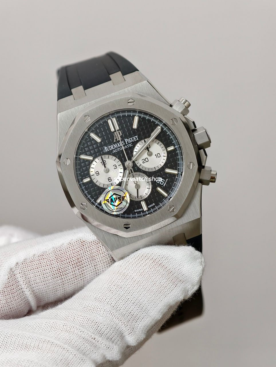 APS Factory Audemars Piguet Royal Oak Chronograph 26331ST.OO.1220ST.02 41mm Rubber Strap Black Dial - Image 2