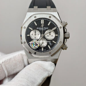 APS Factory Audemars Piguet Royal Oak Chronograph 26331ST.OO.1220ST.02 41mm Rubber Strap Black Dial