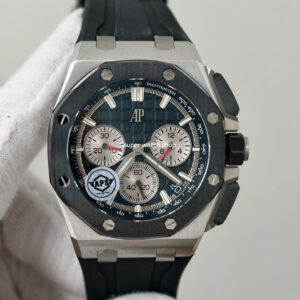 APS Factory Audemars Piguet Royal Oak Offshore Chronograph 26420SO.OO.A002CA.01 43mm Steel Rubber Strap Black Dial