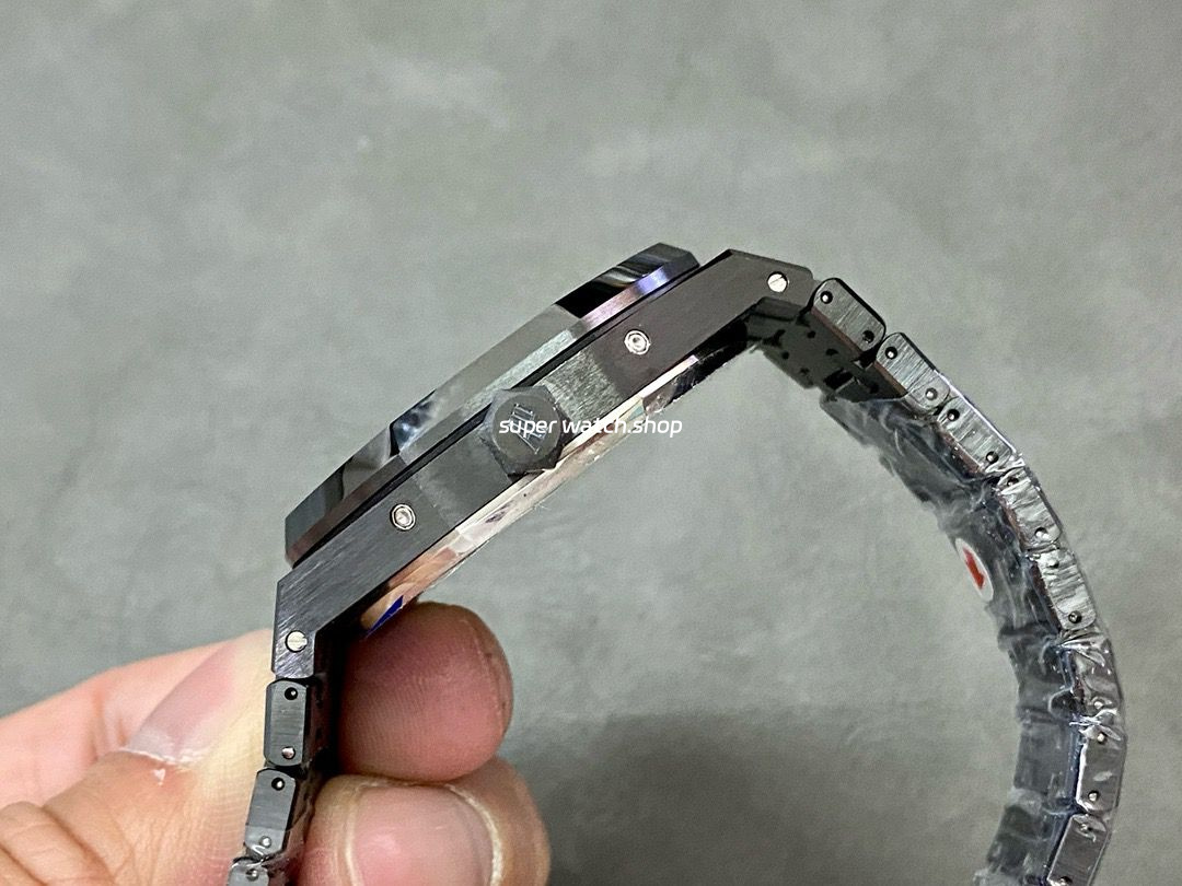 APS Factory Audemars Piguet Royal Oak Perpetual Calendar Selfeinding 41mm 26579CB.OO.1225CB.01 Full Black Ceramic Black Dial - Image 6