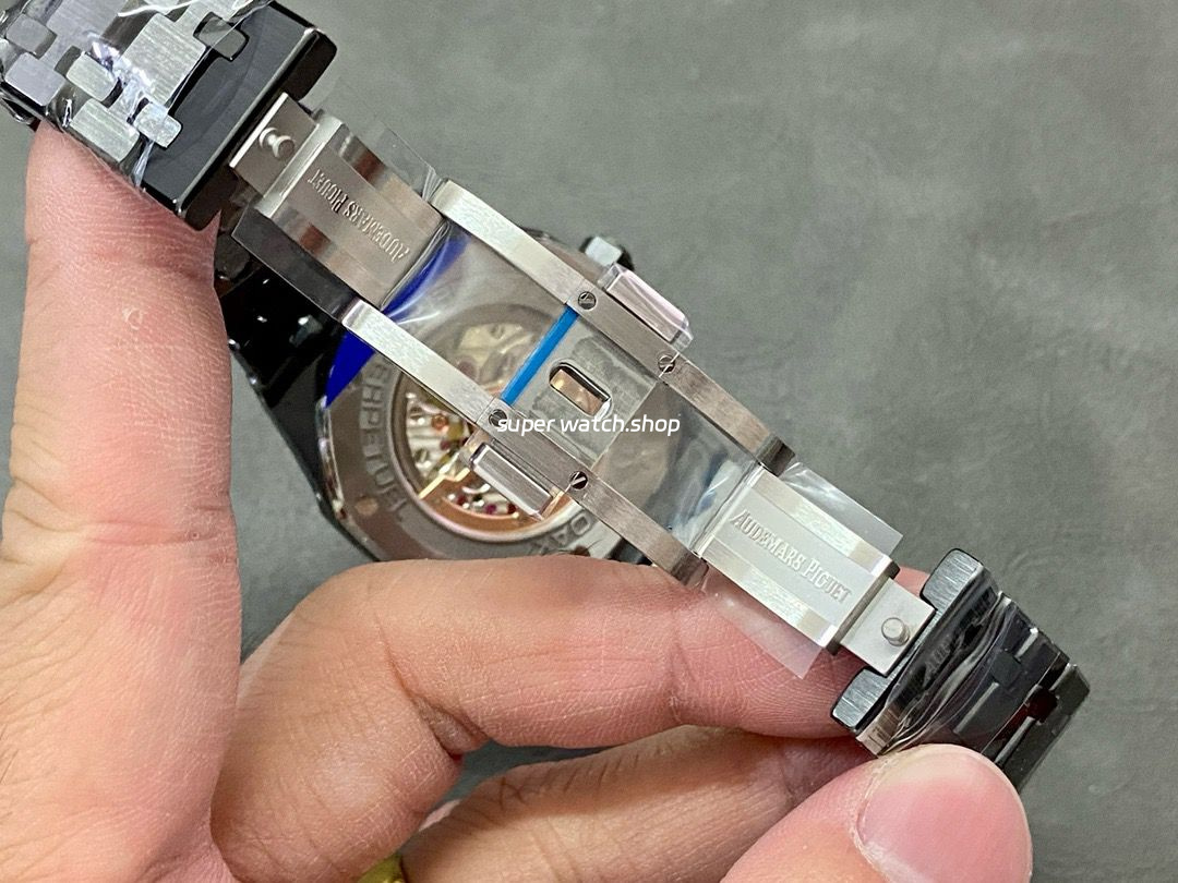 APS Factory Audemars Piguet Royal Oak Perpetual Calendar Selfeinding 41mm 26579CB.OO.1225CB.01 Full Black Ceramic Black Dial - Image 9