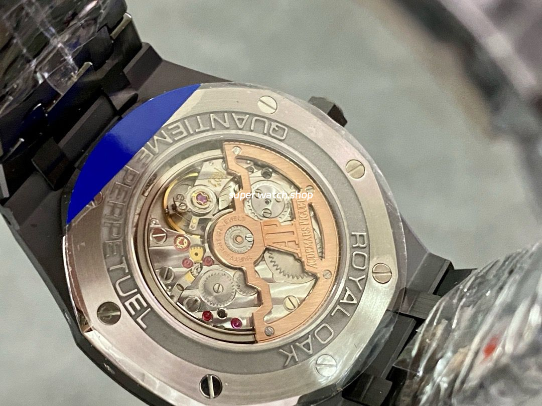 APS Factory Audemars Piguet Royal Oak Perpetual Calendar Selfeinding 41mm 26579CB.OO.1225CB.01 Full Black Ceramic Black Dial - Image 7