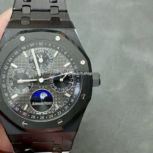 APS Factory Audemars Piguet Royal Oak Perpetual Calendar Selfeinding 41mm 26579CB.OO.1225CB.01 Full Black Ceramic Black Dial