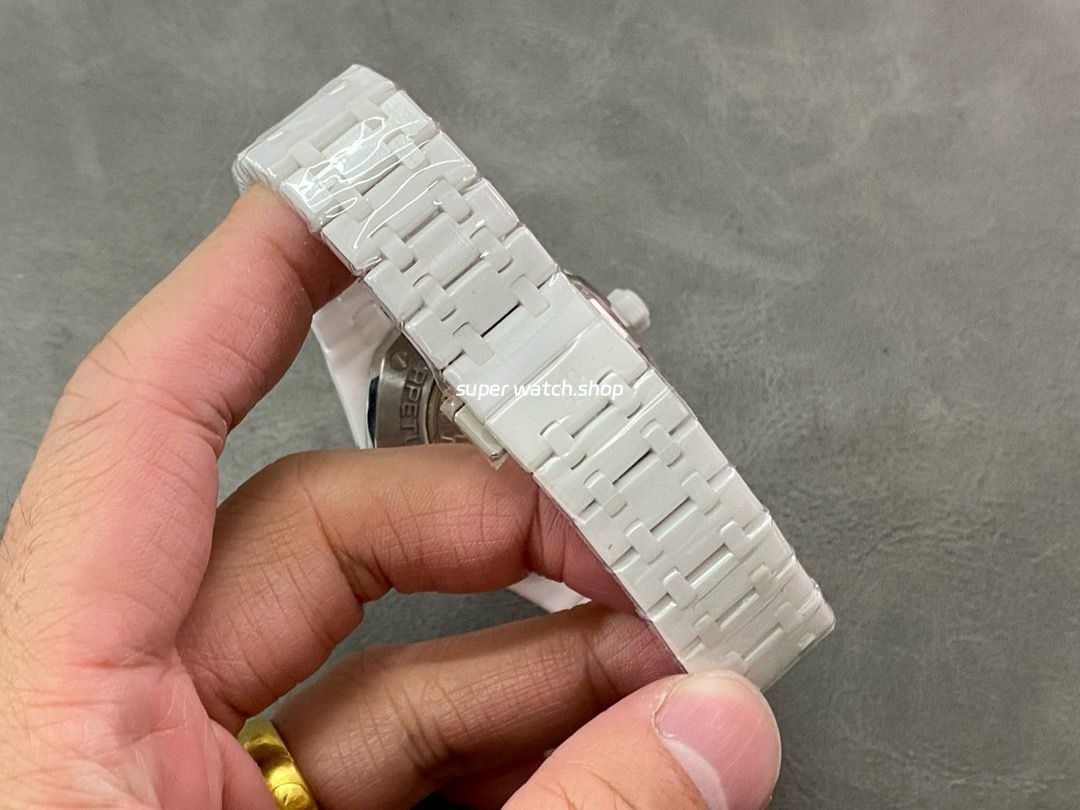 APS Factory Audemars Piguet Royal Oak Perpetual Calendar Selfeinding 41mm 26579CB.OO.1225CB.01 Full White Ceramic Blue Dial - Image 8