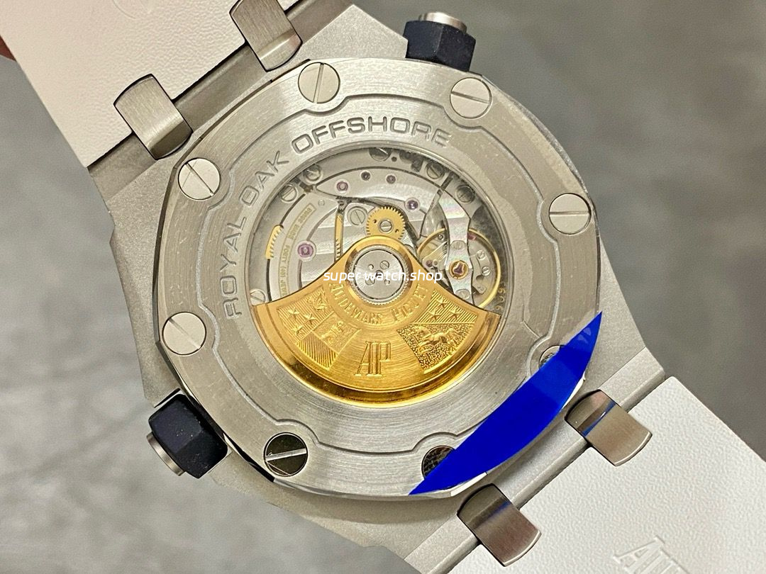 APS Factory Audemars Piguet Royal Oak Selfwinding 42mm 15710ST.OO.A002CA.02 Rubber Strap White Dial - Image 7