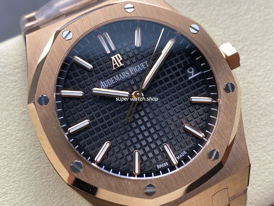 APW Factory Audemars Piguet Royal Oak 15500OR.OO.1220OR.01 41mm Full Rose Gold Black Dial - Image 2