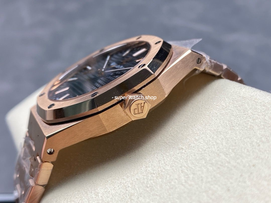 APW Factory Audemars Piguet Royal Oak 15500OR.OO.1220OR.01 41mm Full Rose Gold Black Dial - Image 6
