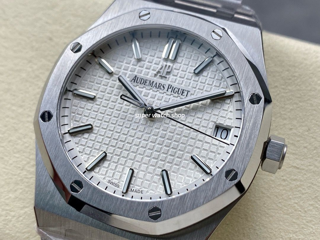 APW Factory Audemars Piguet Royal Oak 15500.ST.OO.1220ST.04 41mm Full Steel White Dial - Image 3