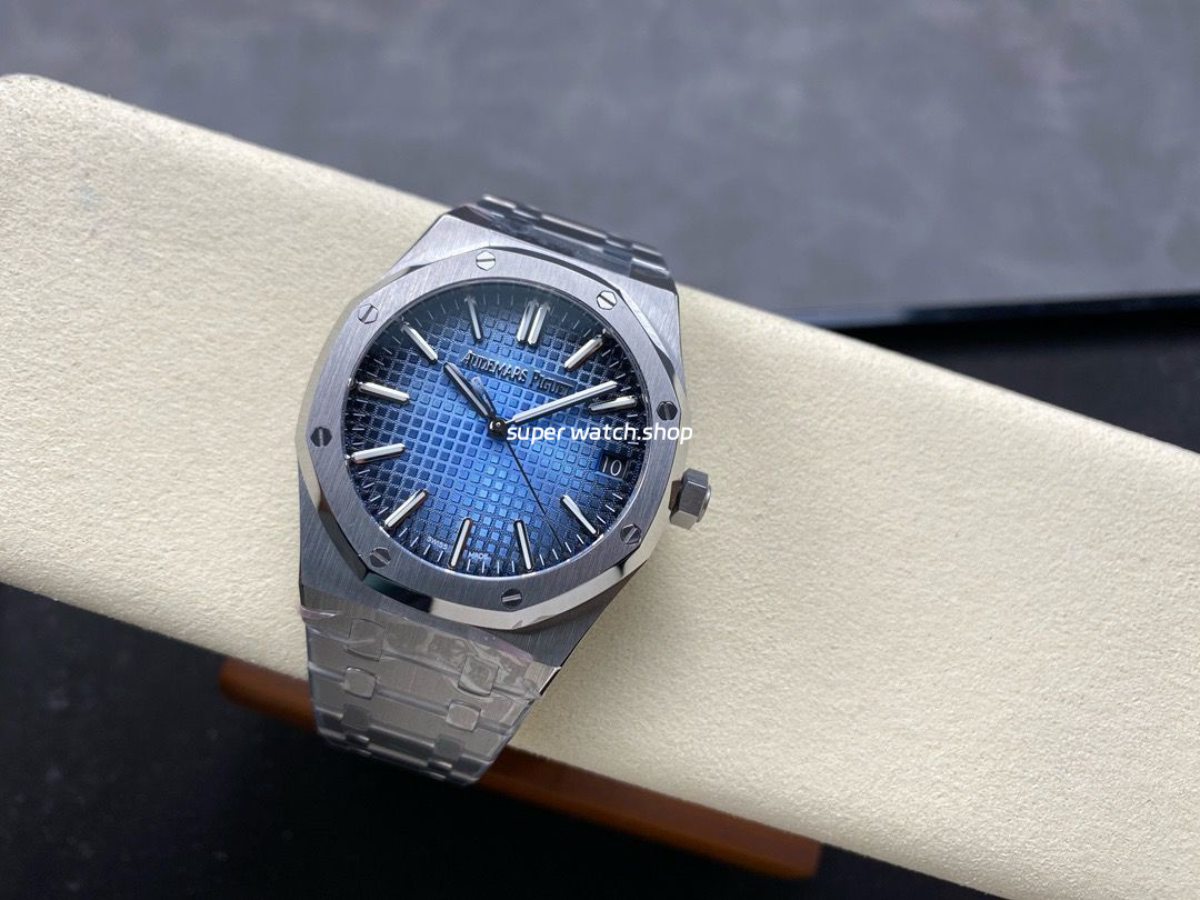 APW Factory Audemars Piguet Royal Oak 15510BC.OO.1320BC.02 41mm Full Steel Light Blue Dial - Image 5