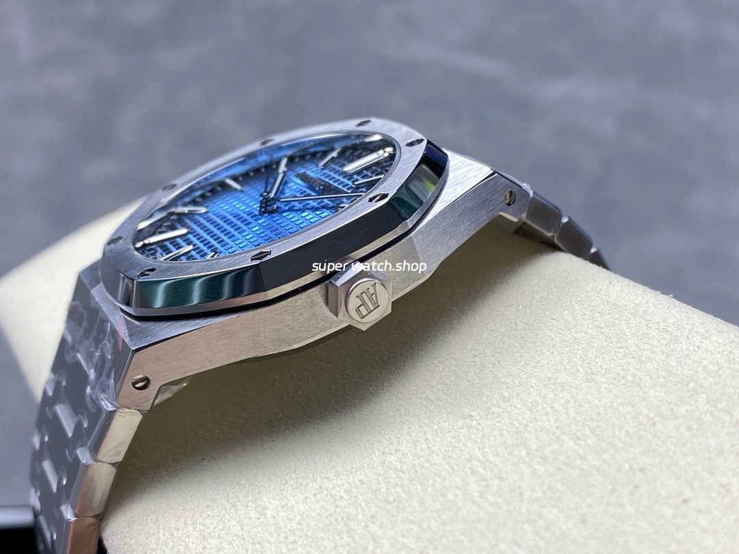 APW Factory Audemars Piguet Royal Oak 15510BC.OO.1320BC.02 41mm Full Steel Light Blue Dial - Image 7