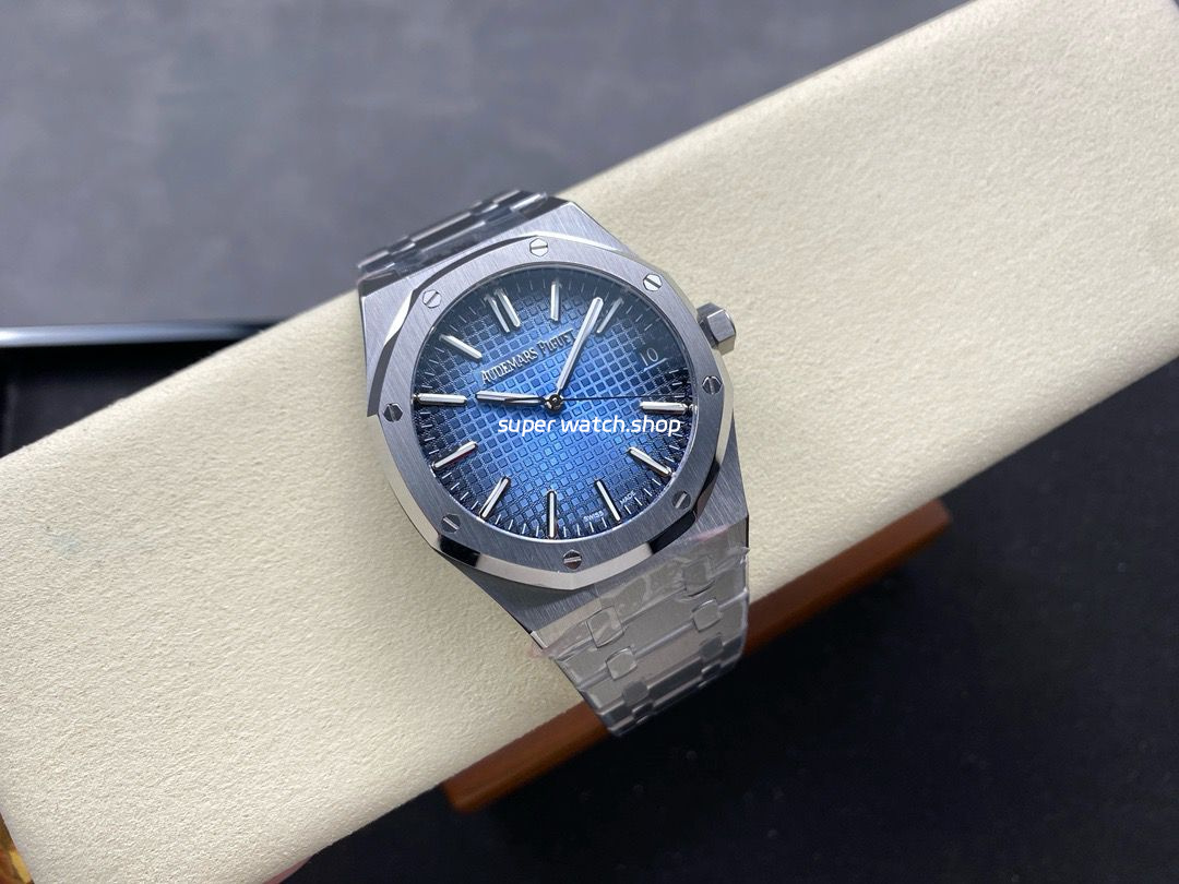 APW Factory Audemars Piguet Royal Oak 15510BC.OO.1320BC.02 41mm Full Steel Light Blue Dial - Image 4