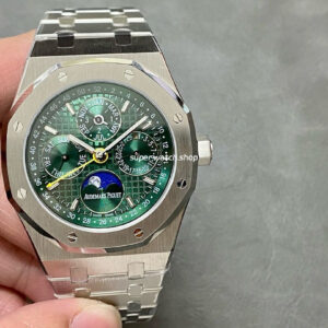 BBR Factory Audemars Piguet Royal Oak Perpetual Calendar 26606ST.OO.1220ST.01 41mm Full Steel Green Dial