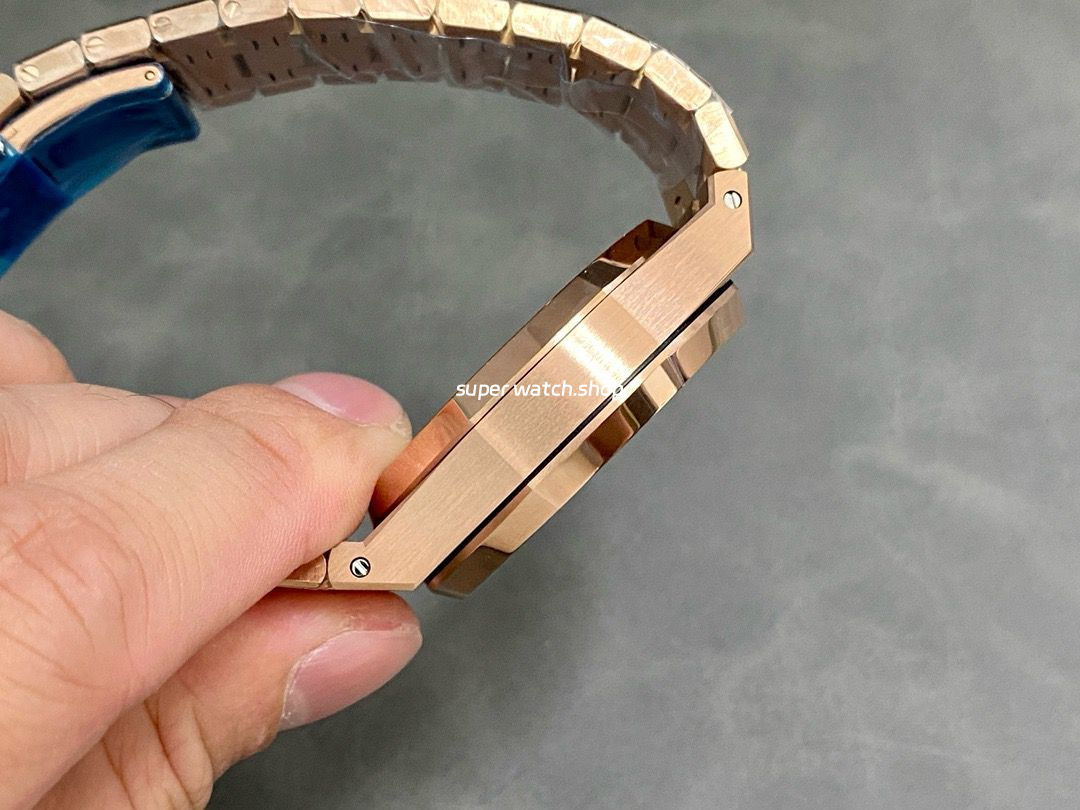 BF Factory Audemars Piguet Royal Oak Chronograph 26239OR.OO.1220OR.01 41mm Full Rose Gold Blue Dial - Image 5