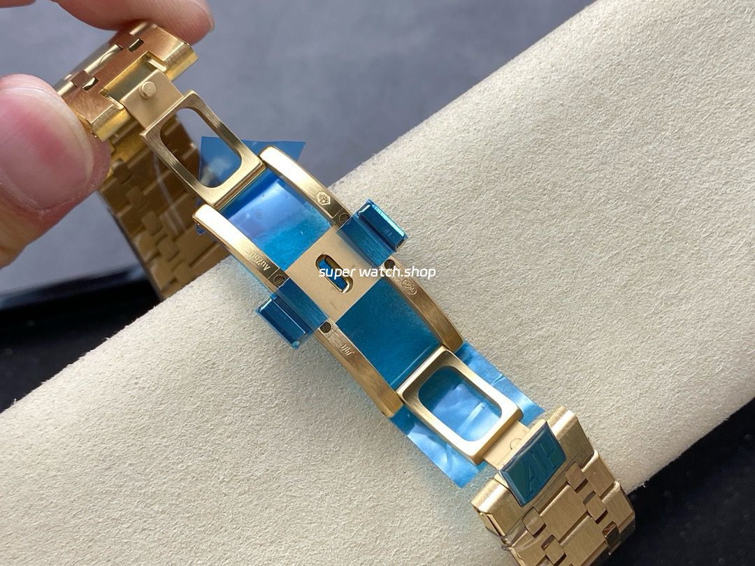 BF Factory Audemars Piguet Royal Oak Chronograph 26240BA.OO.1320BA.02 41mm Full Yellow Gold Champagne Dial - Image 9