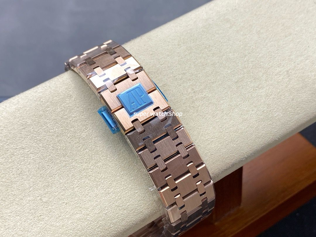 BF Factory Audemars Piguet Royal Oak Chronograph 26240OR.OO.1320OR.03 41mm Full Rose Gold White Dial - Image 9