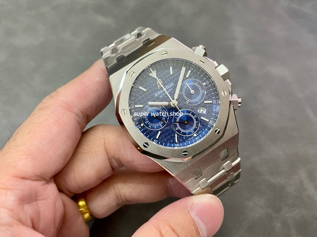 BF Factory Audemars Piguet Royal Oak Chronograph 26320ST.00.1220ST.03 41mm Full Steel Blue Dial - Image 4