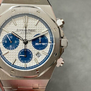 BF Factory Audemars Piguet Royal Oak Chronograph 26326ST.OO.D027CA.01 41mm Full Steel Blue Eye White Dial