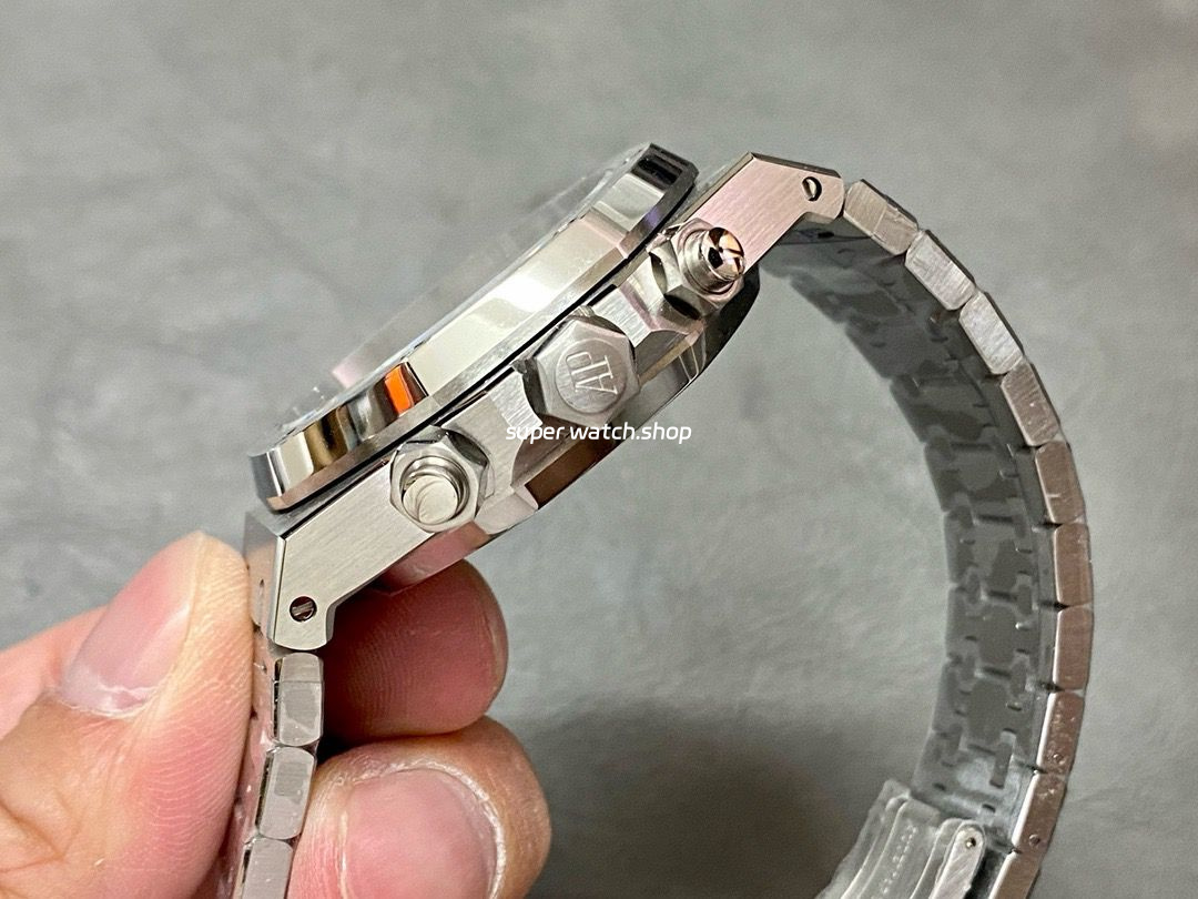 BF Factory Audemars Piguet Royal Oak Chronograph 26326ST.OO.D027CA.01 41mm Full Steel Blue Eye White Dial - Image 6