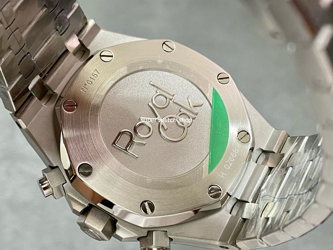 BF Factory Audemars Piguet Royal Oak Chronograph 26326ST.OO.D027CA.01 41mm Full Steel Blue Eye White Dial - Image 7