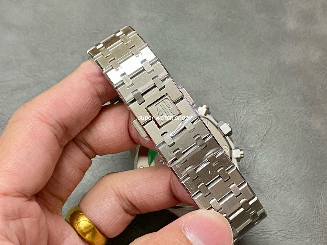 BF Factory Audemars Piguet Royal Oak Chronograph 26326ST.OO.D027CA.01 41mm Full Steel Blue Eye White Dial - Image 8