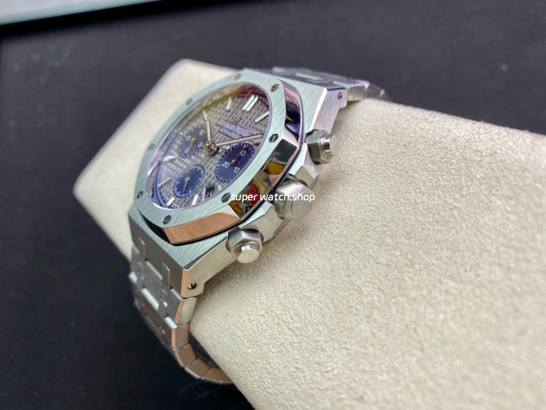 BF Factory Audemars Piguet Royal Oak Chronograph 26331IP.OO.1220IP.01 41mm Full Steel Blue Eye Grey Dial - Image 7
