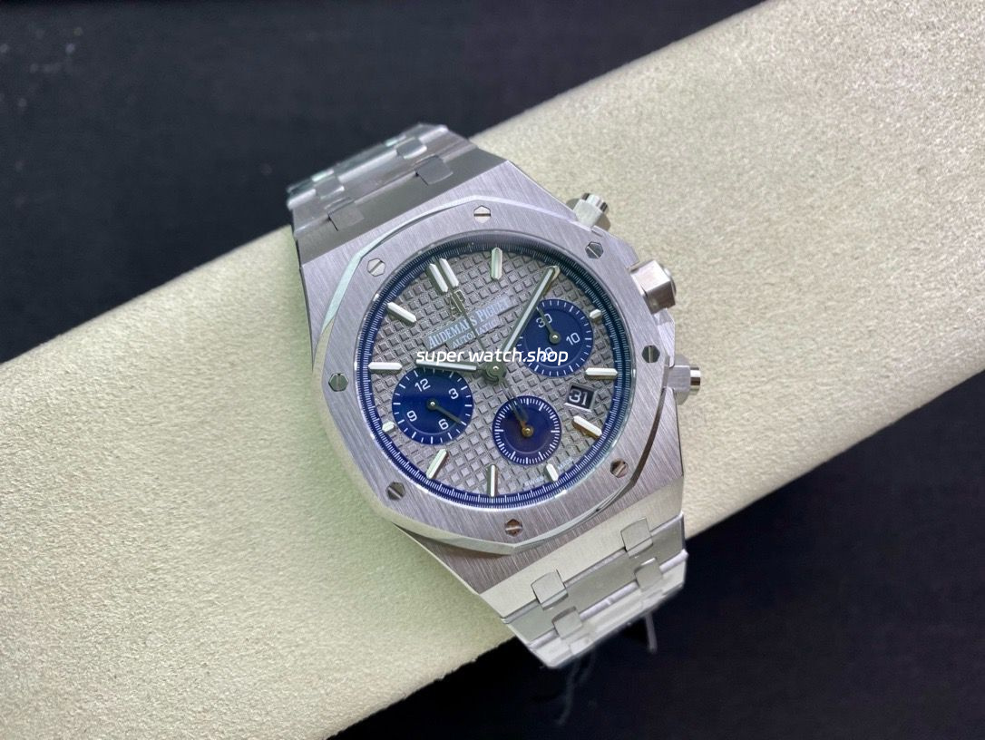 BF Factory Audemars Piguet Royal Oak Chronograph 26331IP.OO.1220IP.01 41mm Full Steel Blue Eye Grey Dial - Image 4
