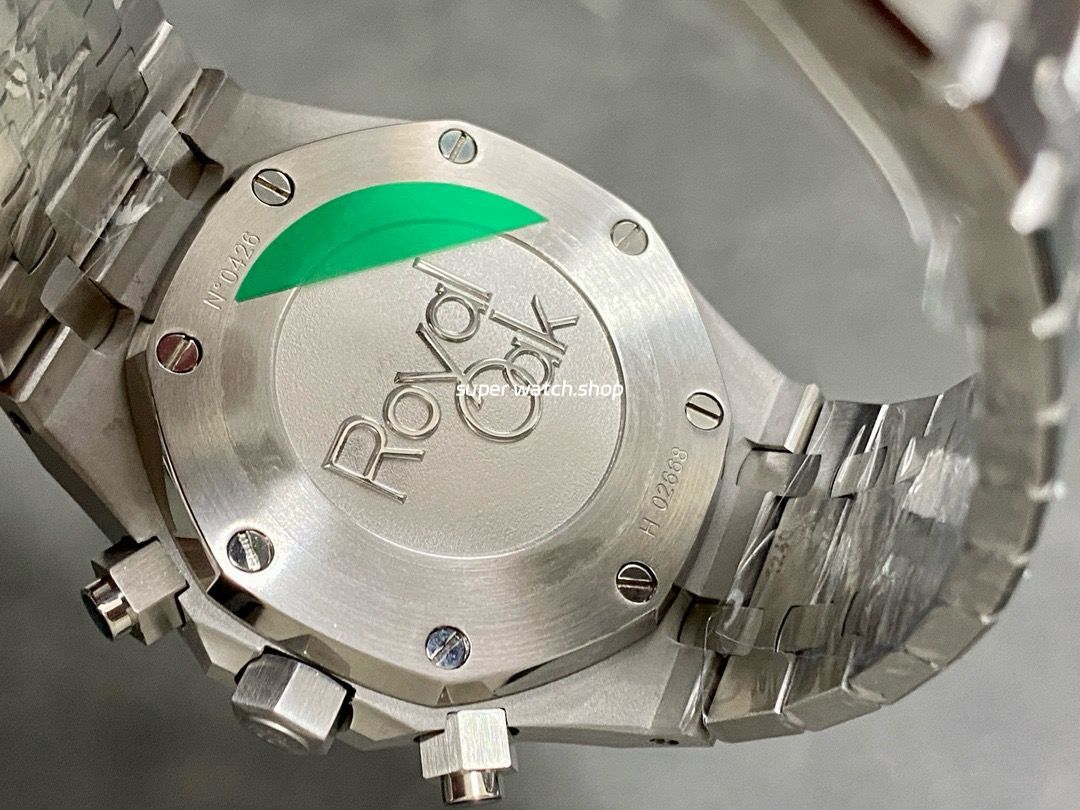 BF Factory Audemars Piguet Royal Oak Chronograph 26331ST.OO.1220ST.01 41mm Full Steel Silver Eye Blue Dial - Image 7