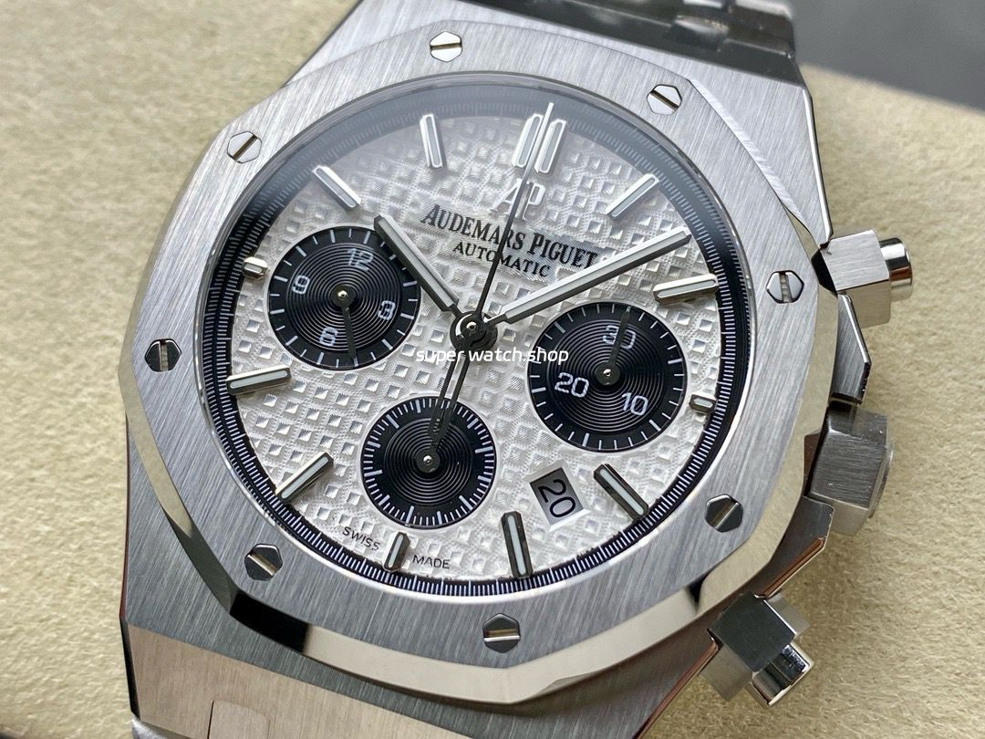 BF Factory Audemars Piguet Royal Oak Chronograph 26331ST.OO.1220ST.03 41mm Full Steel Black Eye Silver Dial - Image 3